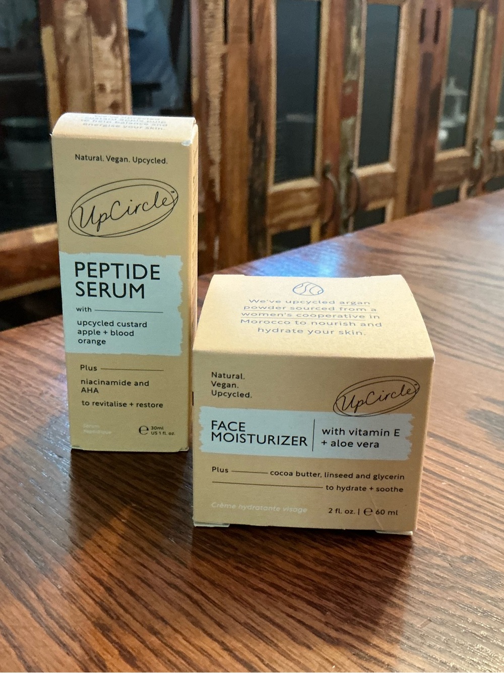 NIB UpCircle Peptide Serum & Face Moisurizer